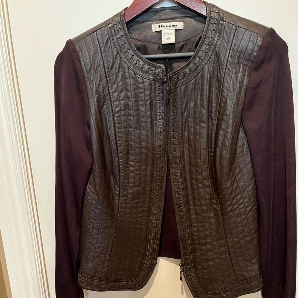 Nygard 100% Leather- knit Jacket